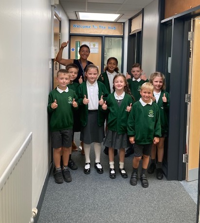 Linchfield pupils thumbs up to new refurb'